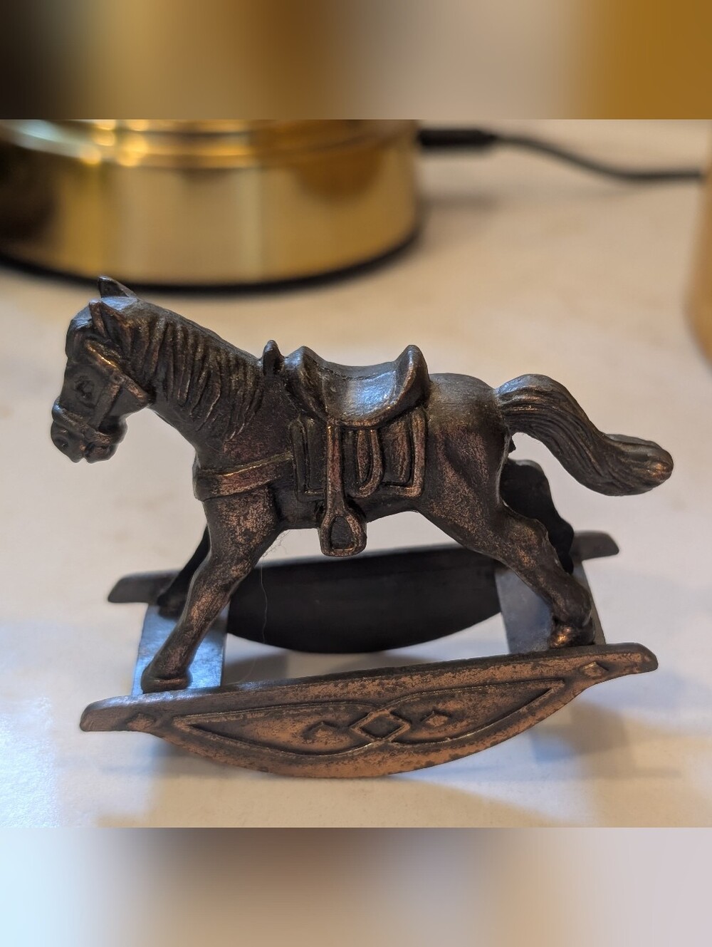 Retro Rocking Horse Miniature Vintage Durham Industries Item No. 16 Nursery...